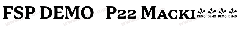 FSP DEMO   P22 Macki字体转换